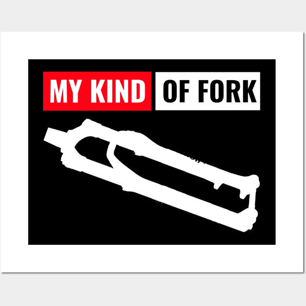 My Kind Of Fork, Cyclist Wall Art by ILT87